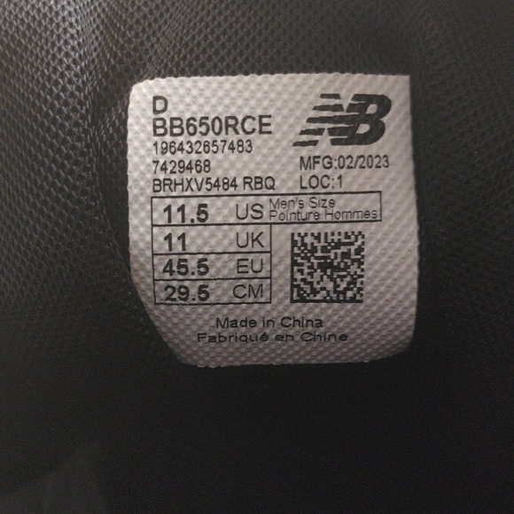 New Balance 650 Size 11.5 Men's - Picture 2 of 4